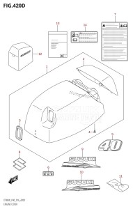 DT40 From 04005-610001 ()  2016 drawing ENGINE COVER (DT40WR:P90)