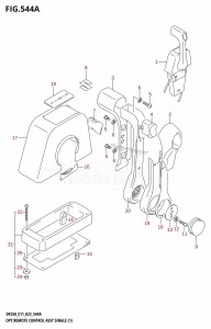 DF225T From 22503F-140001 (E11 E40)  2021 drawing OPT:REMOTE CONTROL ASSY SINGLE (1)