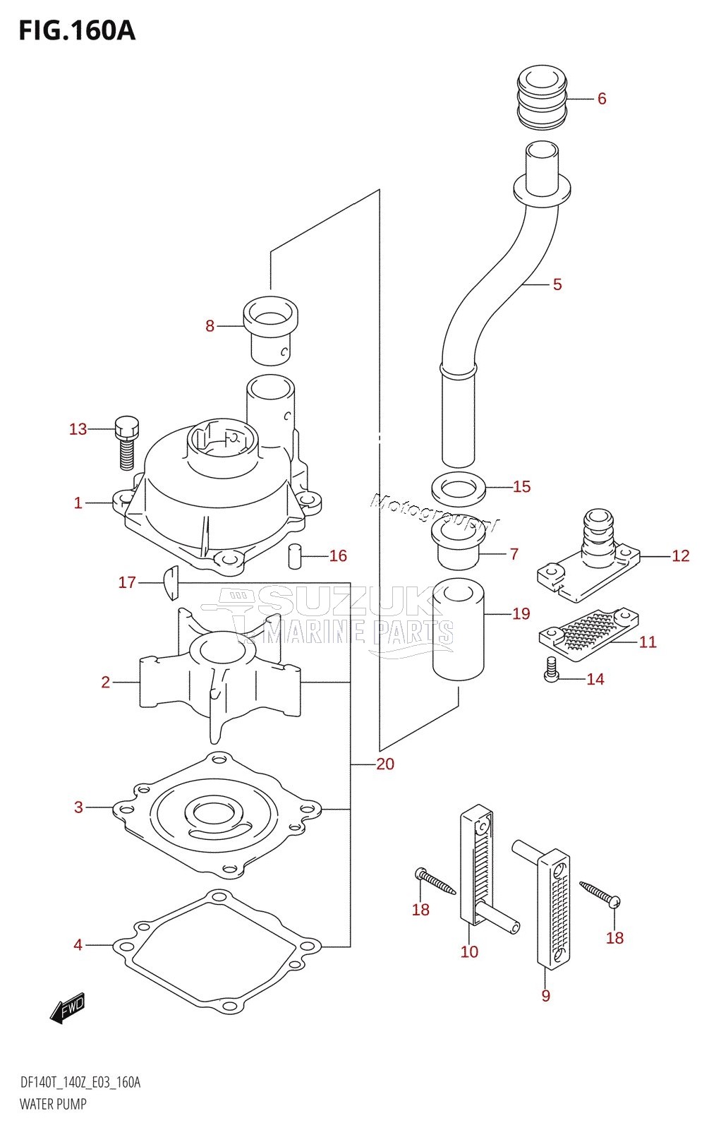 WATER PUMP (K2,K3,K4,K5,K6)