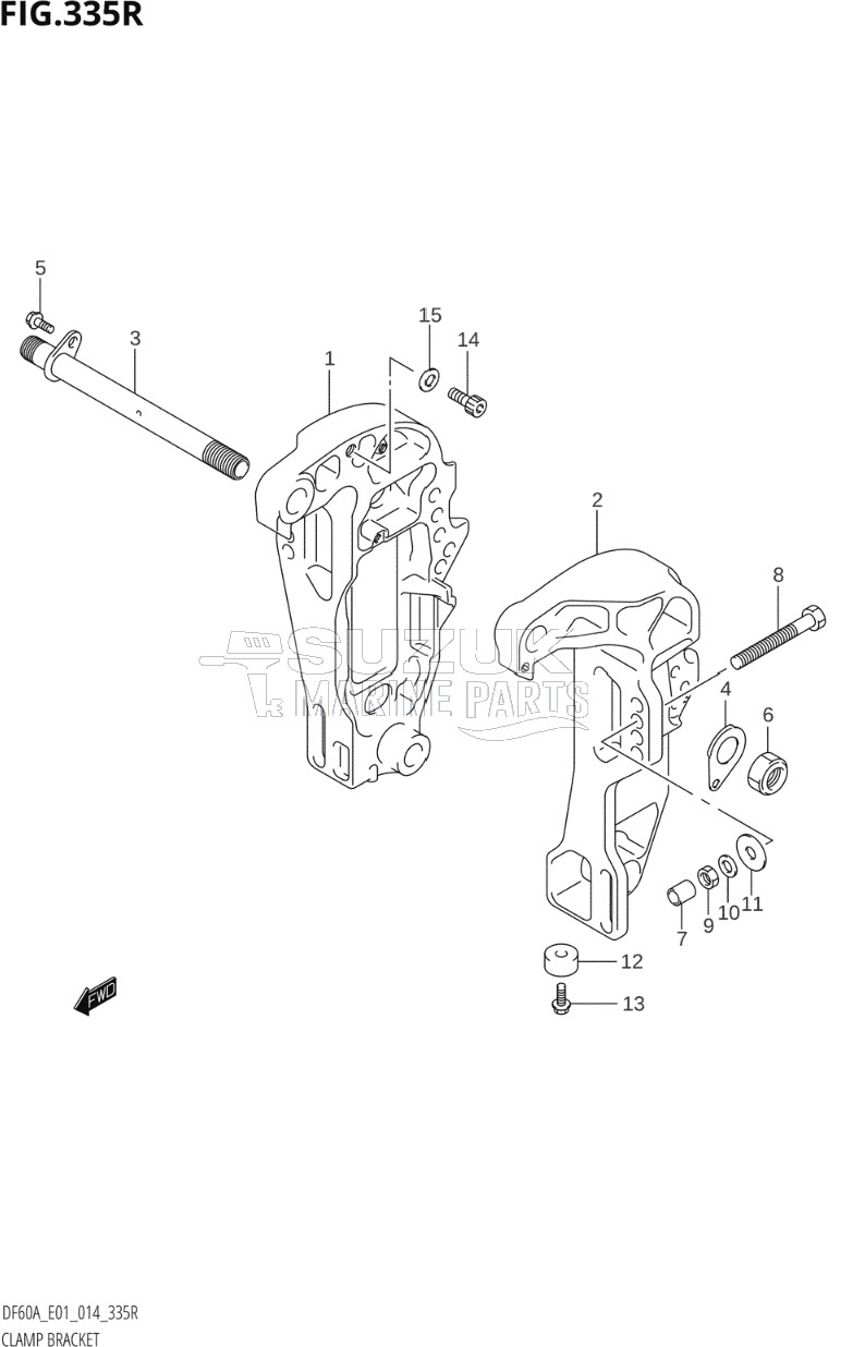 CLAMP BRACKET (DF60AVT:E01)