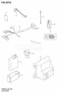 DF200AT From 20003F-440001 (E03 E11 E40)  2024 drawing KEY LESS START