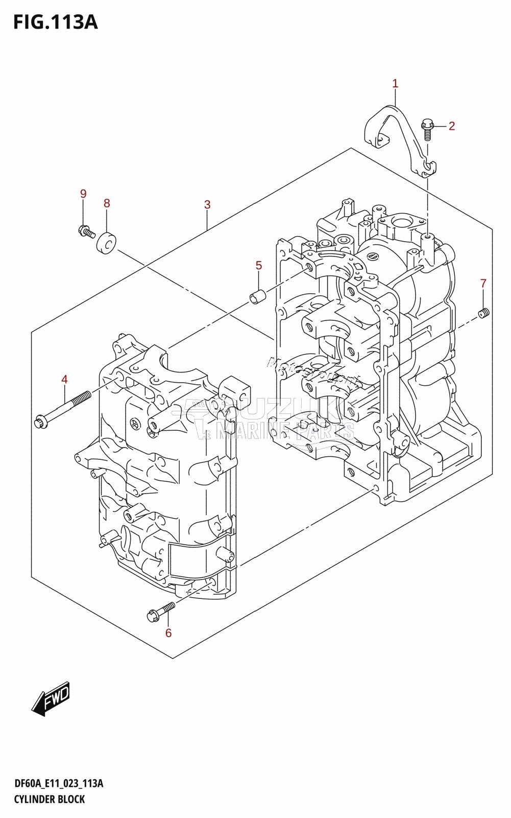 CYLINDER BLOCK (020,021)