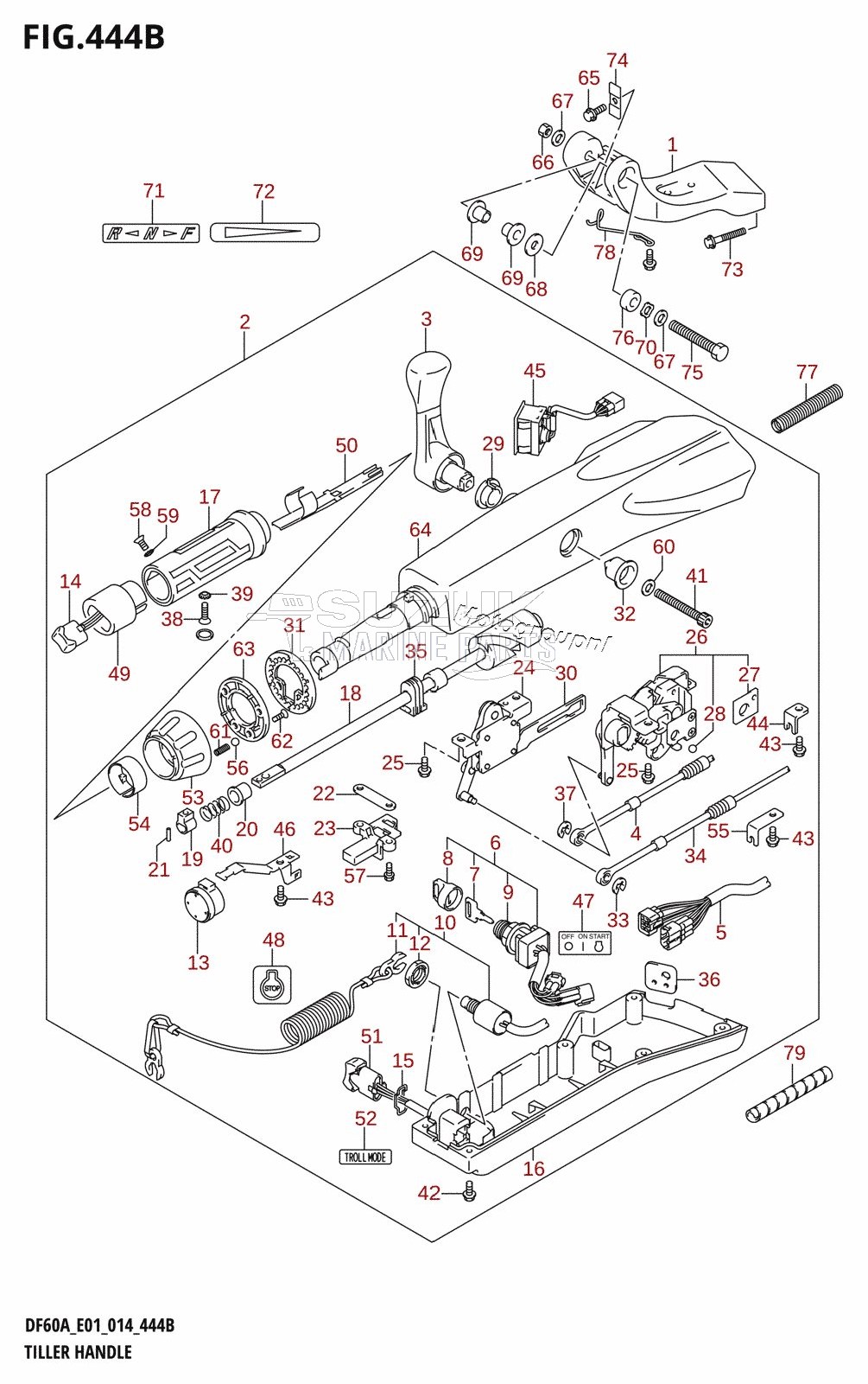 TILLER HANDLE (DF40ATH:E01)