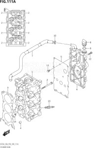 02504F-810001 (2018) 25hp P03-U.S.A (DF25A  DF25AQ  DF25AT  DF25ATH) DF25A drawing CYLINDER HEAD