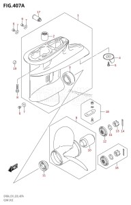 DF60A From 06002F-040001 (E01 E40)  2020 drawing GEAR CASE (DF40A:E01,DF40AST:E34,DF50A:E01)