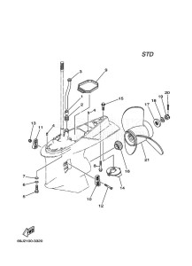 F225A drawing PROPELLER-HOUSING-AND-TRANSMISSION-2