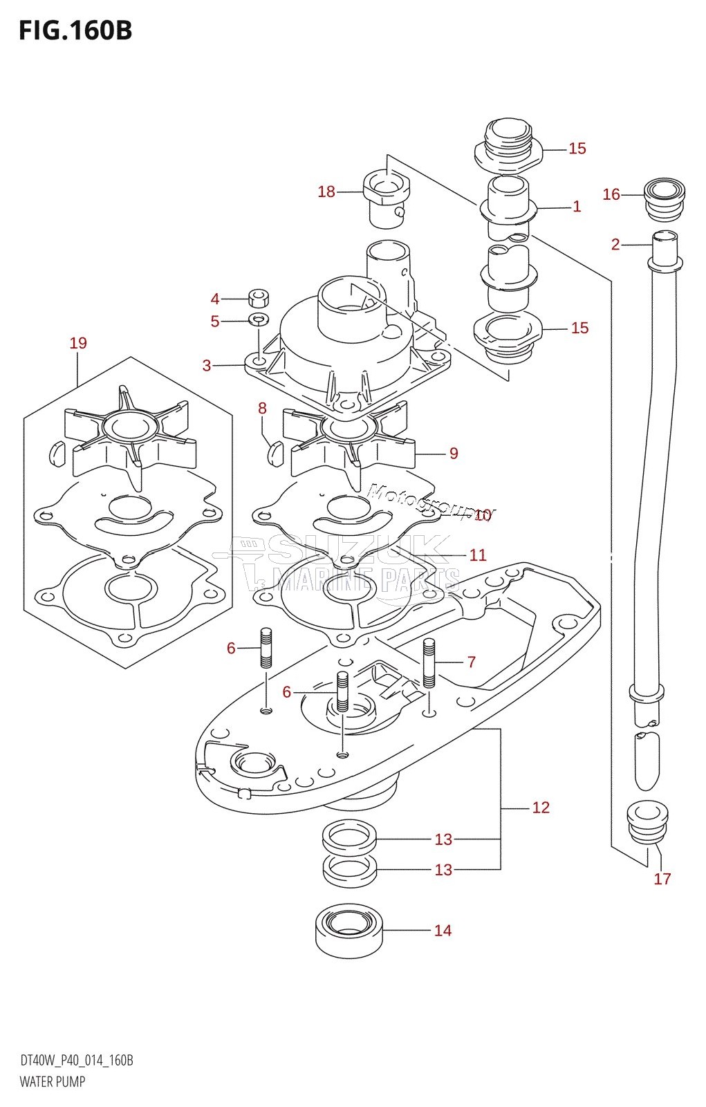 WATER PUMP (DT40W:P90)