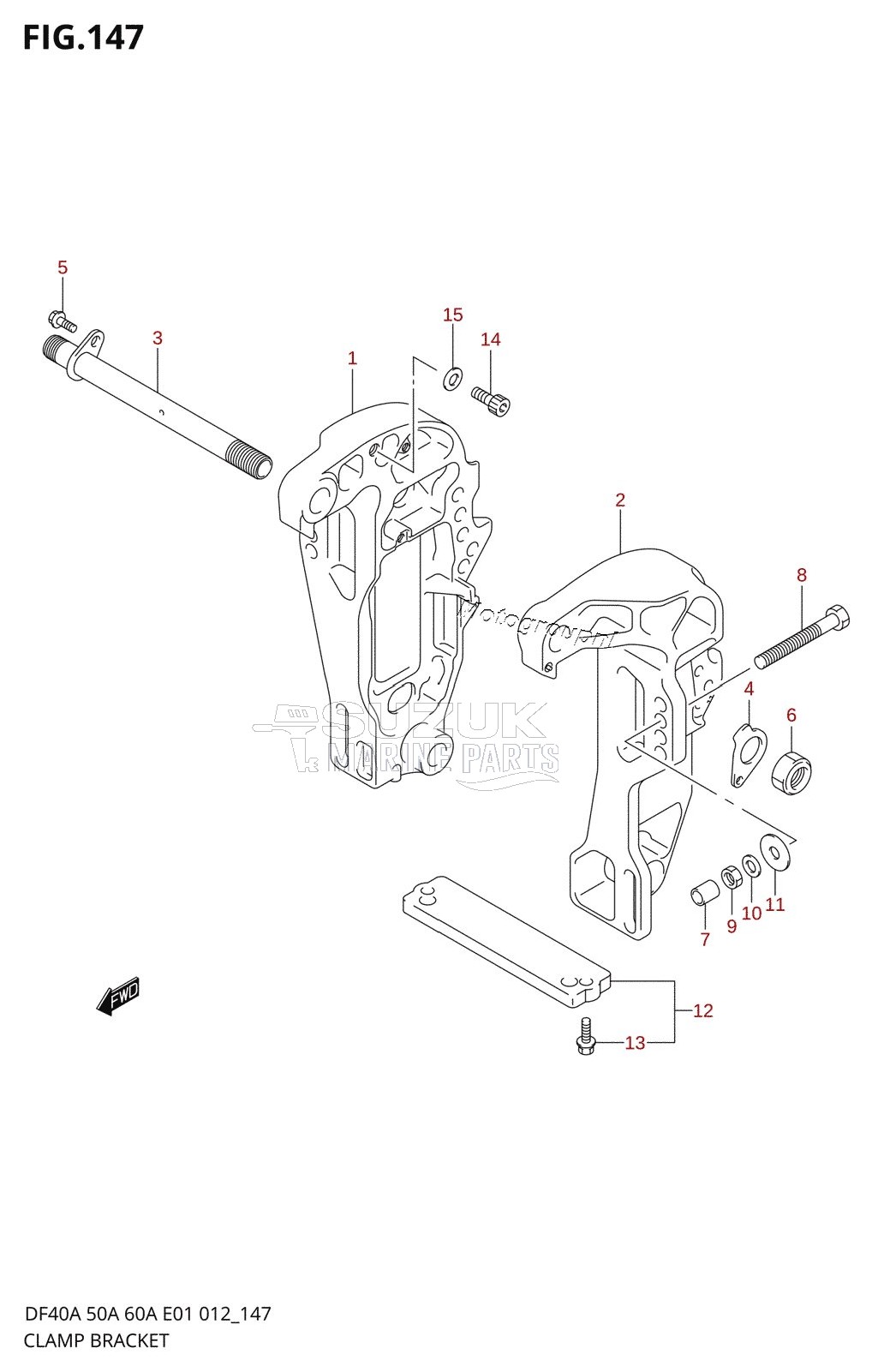 CLAMP BRACKET (DF40AST E34)