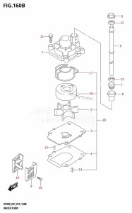 DF90A From 09003F-910001 (E01 E40)  2019 drawing WATER PUMP (DF80A:E01)