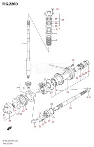 DF140A From 14003F-310001 (E03)  2013 drawing TRANSMISSION (DF140AT:E03)