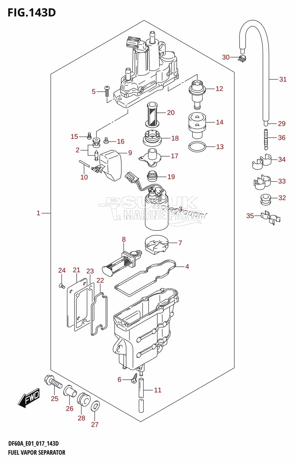 FUEL VAPOR SEPARATOR (DF40AST:E34)