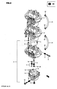 DT75 From 070501-60614 ()  1986 drawing CARBURETOR (DT75)