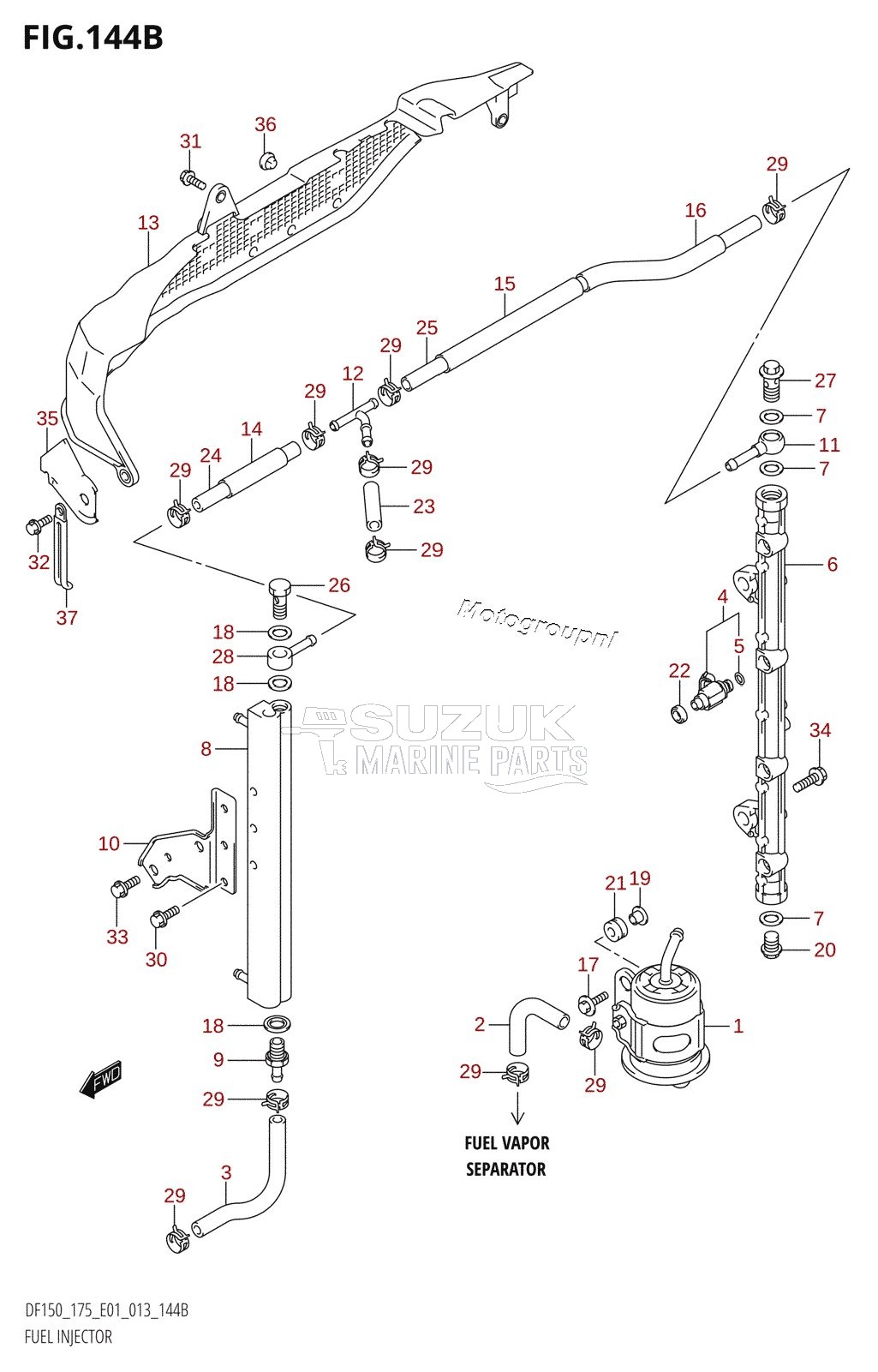 FUEL INJECTOR (DF150T:E40)