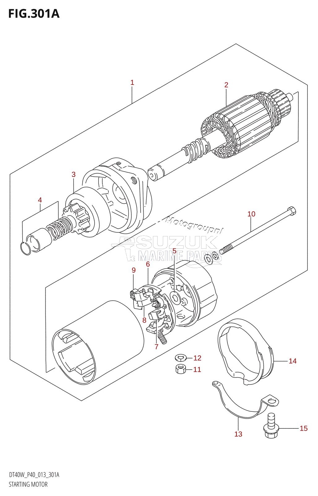 STARTING MOTOR (DT40W:P40)