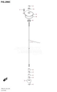 DF75A From 07501F-340001 (E03)  2023 drawing CLUTCH ROD ((DF70ATH,DF90ATH,DF90AWQH):E40)