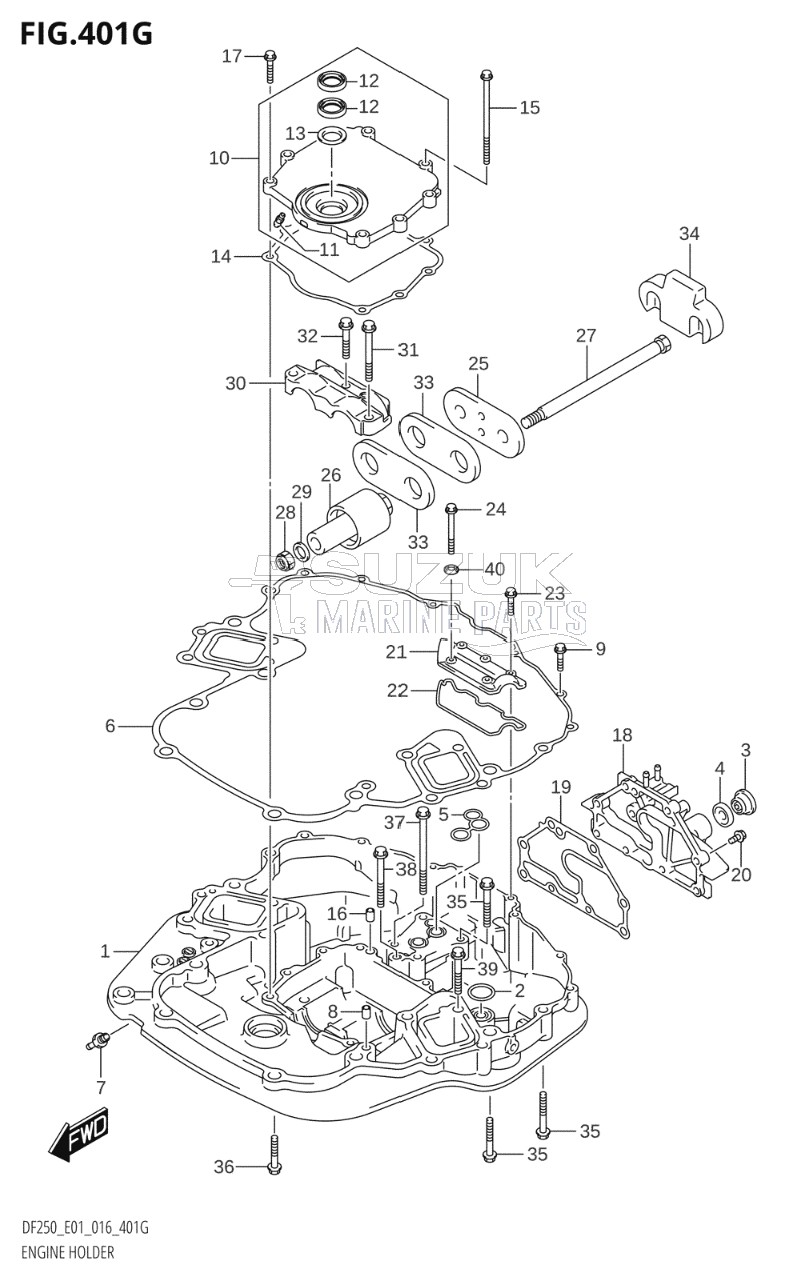 ENGINE HOLDER (DF225Z:E01)