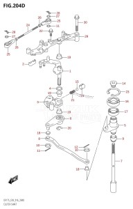 DF175Z From 17502Z-610001 (E03)  2016 drawing CLUTCH SHAFT (DF150ZG:E03)