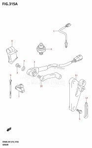 DF60A From 06002F-310001 (E01 E40)  2013 drawing SENSOR (DF40A:E01)