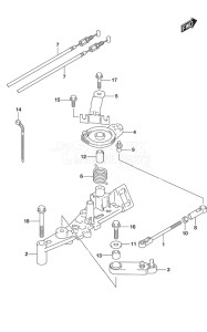 Outboard DF 250 drawing Throttle Rod