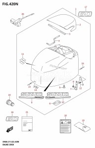 DF50A From 05004F-240001 (E03)  2022 drawing ENGINE COVER ((DF60A,DF60AVT):E03:020)