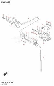 DF30AT From 03003F-440001 (P03)  2024 drawing CLUTCH ROD (DF25A,DF25ATH,DF30ATH)