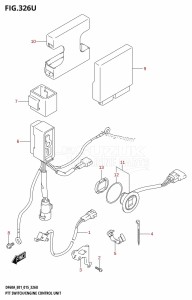 DF60A From 06002F-510001 (E01 E40)  2015 drawing PTT SWITCH /​ ENGINE CONTROL UNIT (DF60AVTH:E40)