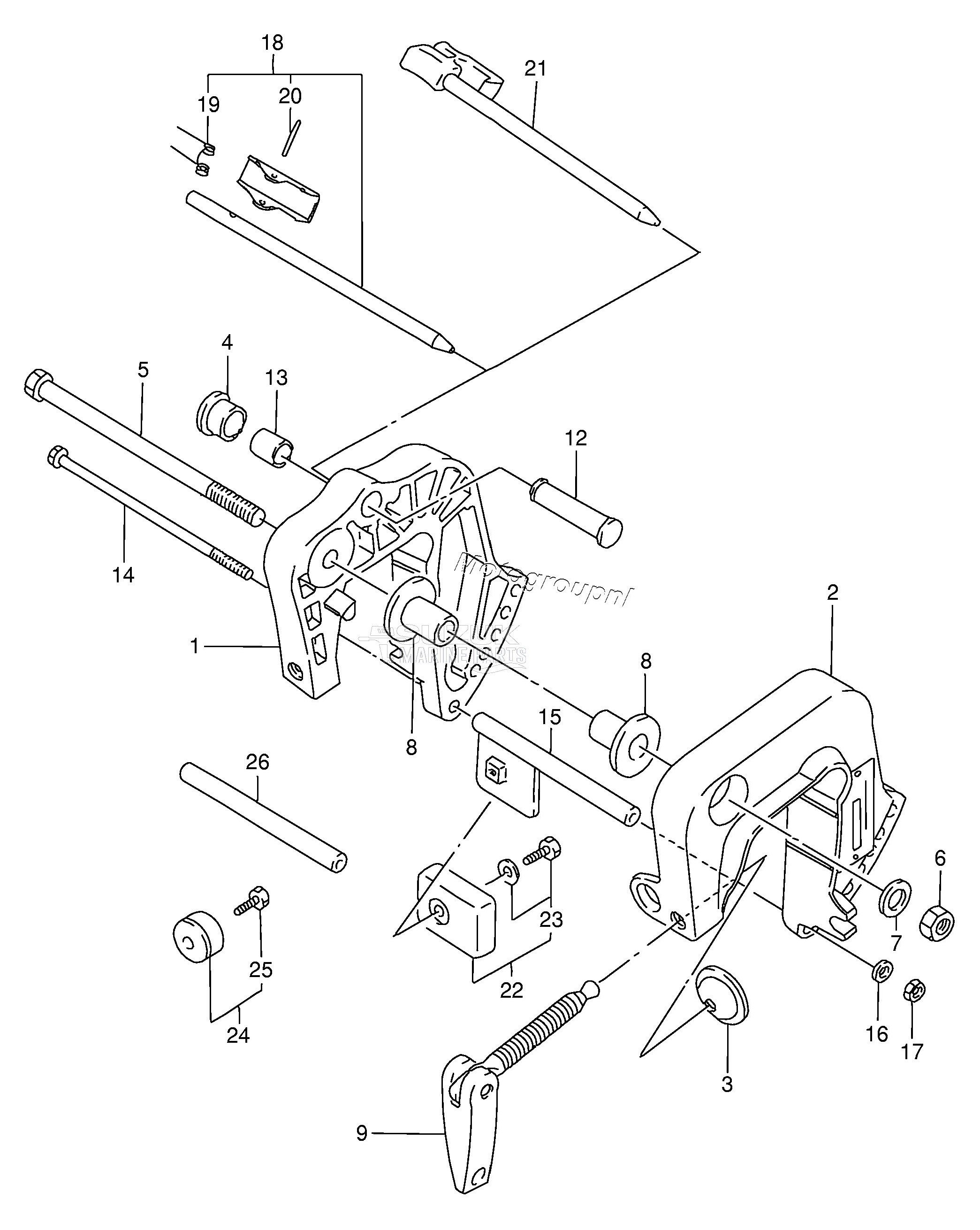 CLAMP BRACKET (DT4 /​ DT5Y)