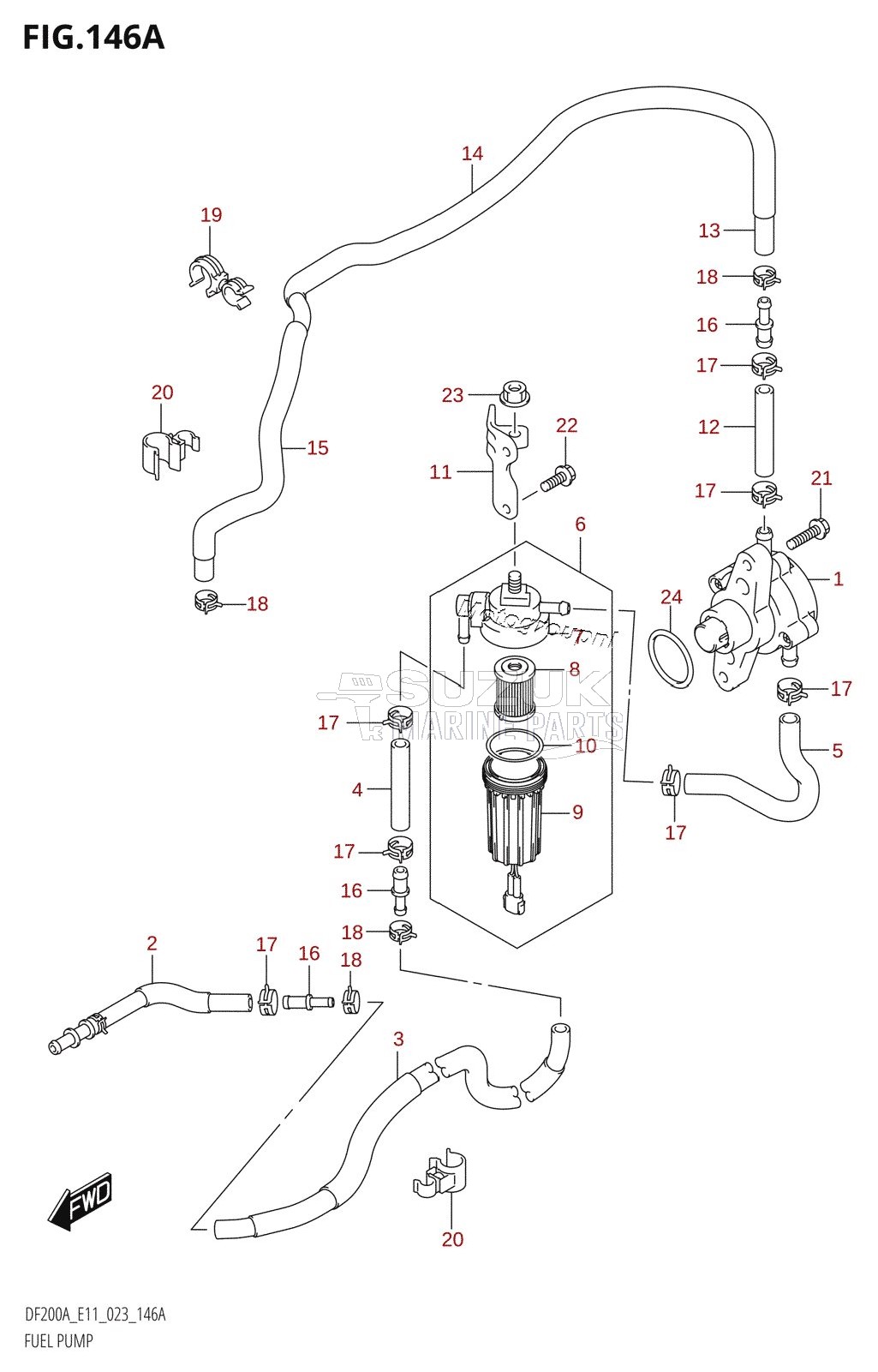 FUEL PUMP ((E01,E03):020,E11:021,(E03,E11):(022,023))