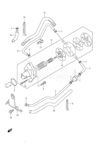 DF 9.9 drawing Fuel Pump - Non-Remote Control