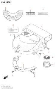 DF150 From 15002F-510001 (E01 E40)  2015 drawing SILENCER /​ RING GEAR COVER (DF175ZG:E01)