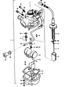 DT9 From c-10001 ()  1982 drawing CARBURETOR