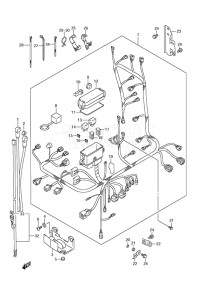 Outboard DF 175 drawing Harness