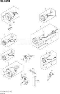 02504F-340001 (2023) 25hp P01-Gen. Export 1 (DF25A    DF25AT    DF25ATH    DT25K) DF25A drawing OPT:METER (DF25AT,(DF25ATH,DF30ATH):(022,023),DF30AT)