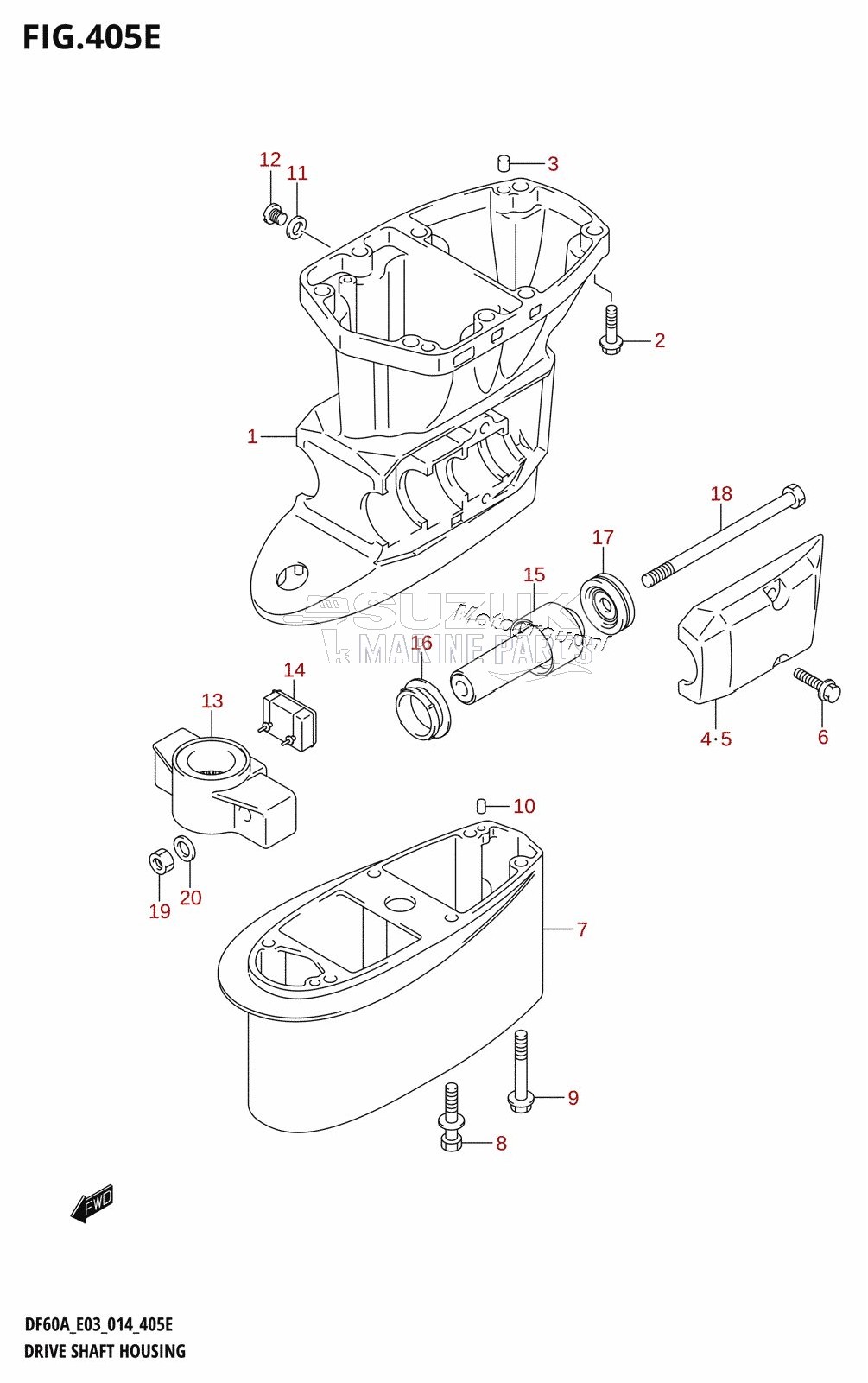 DRIVE SHAFT HOUSING (DF60AVT)