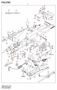 DF60A From 06002F-610001 (E03)  2016 drawing OPT:TILLER HANDLE (DF60A:E03)