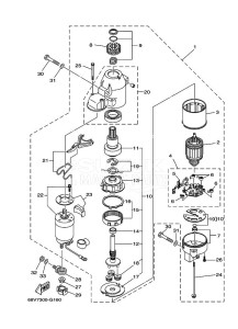 F115AETX drawing STARTER-MOTOR