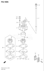 00994F-210001 (2012) 9.9hp P01-Gen. Export 1 (DF9.9A  DF9.9AR) DF9.9A drawing WATER PUMP