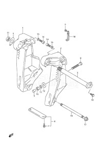 Outboard DF 140A drawing Clamp Bracket