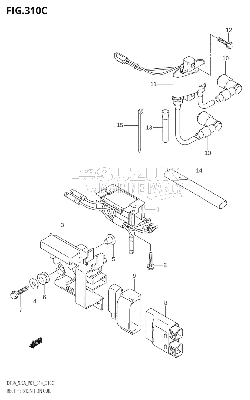 RECTIFIER / IGNITION COIL (DF9.9A:P01)