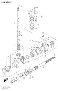 DF70A From 07003F-510001 (E01 E40)  2015 drawing TRANSMISSION (DF80A:E01)