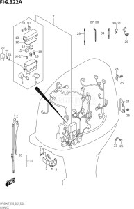 15004F-040001 (2020) 150hp E03-USA (DF150AST) DF150AST drawing HARNESS (DF200AST)