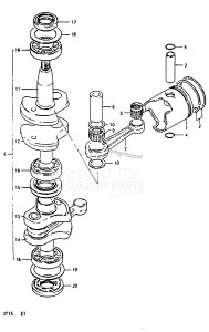 DT15 From 01501-613086 ()  1986 drawing CRANKSHAFT