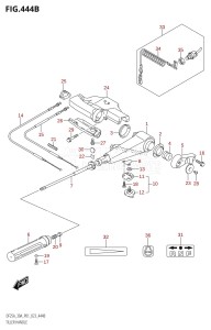 DF30A From 03003F-040001 (P01 P40)  2020 drawing TILLER HANDLE (DF25ATH,DF30A,DF30ATH)