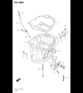 09003F-810001 (2018) 90hp E01 E40-Gen. Export 1 - Costa Rica (DF90AT  DF90ATH) DF90A drawing OIL PAN (DF70A,DF90A,DF100B)