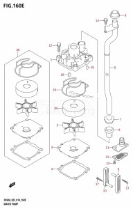 DF60A From 06002F-410001 (E03)  2014 drawing WATER PUMP (DF60AVT)