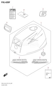 DF6A From 00603F-040001 (P01)  2020 drawing ENGINE COVER (DF6A:020)