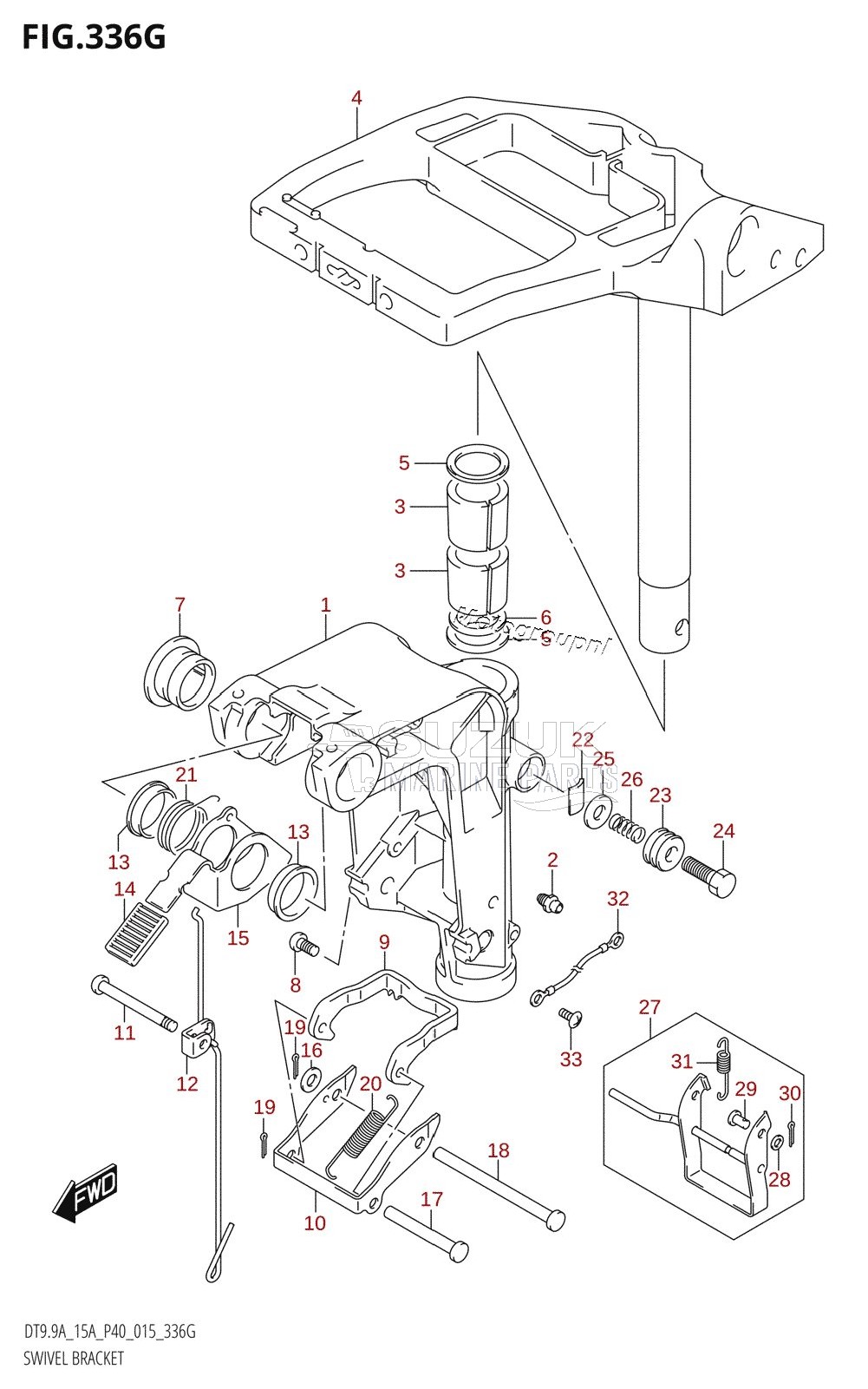 SWIVEL BRACKET (DT15AK:P36)