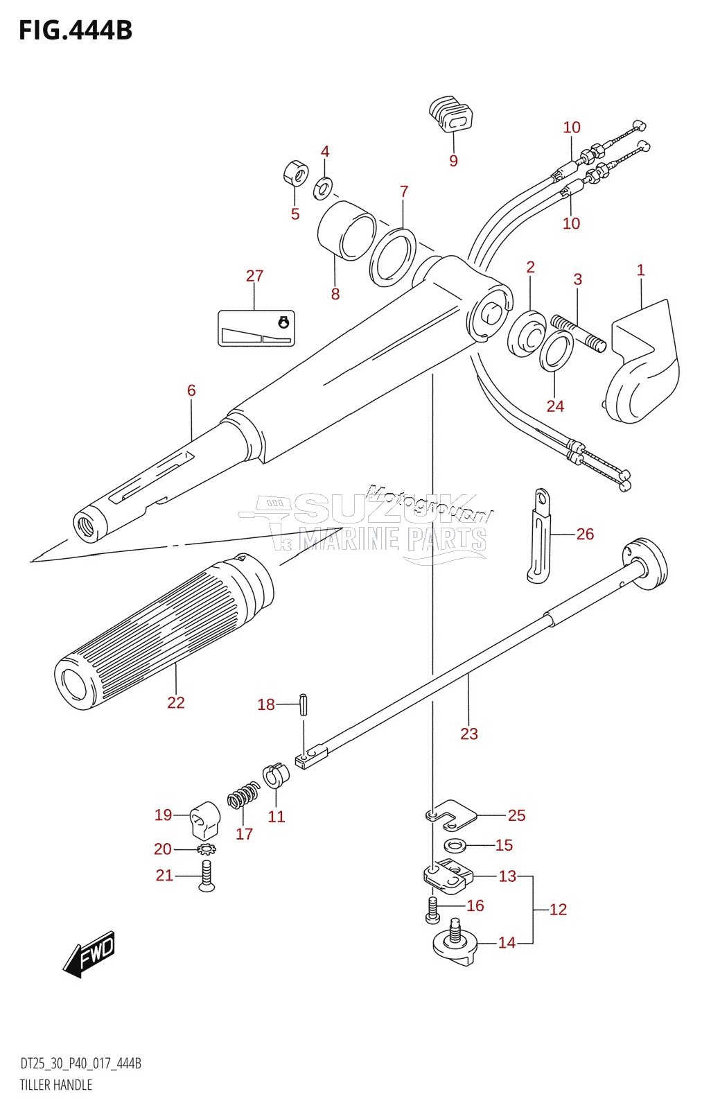 TILLER HANDLE (DT30:P40)