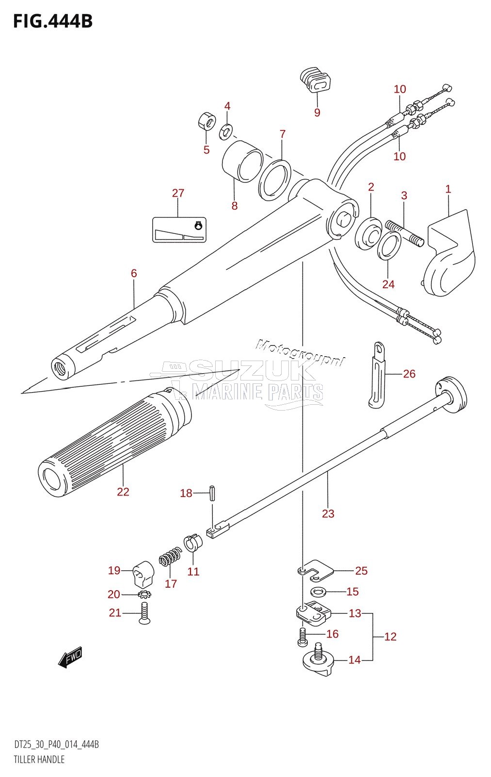 TILLER HANDLE (DT30:P40)