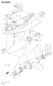 DF90 From 09001F-421001 (E01)  2004 drawing GEAR CASE (DF90T,DF100T,DF115T,DF115WT)